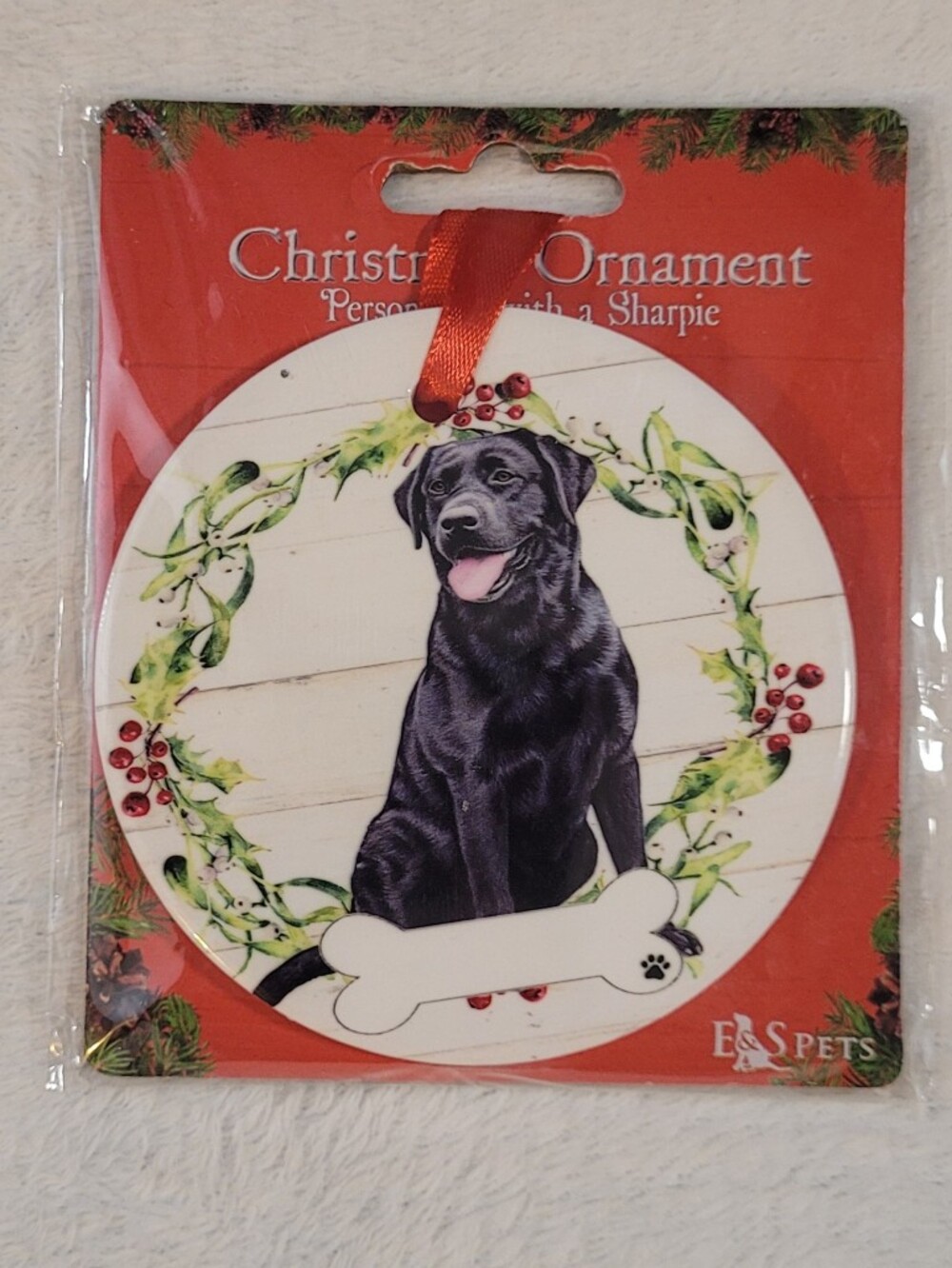 Kohl's Black Laborador Cushman Ornament